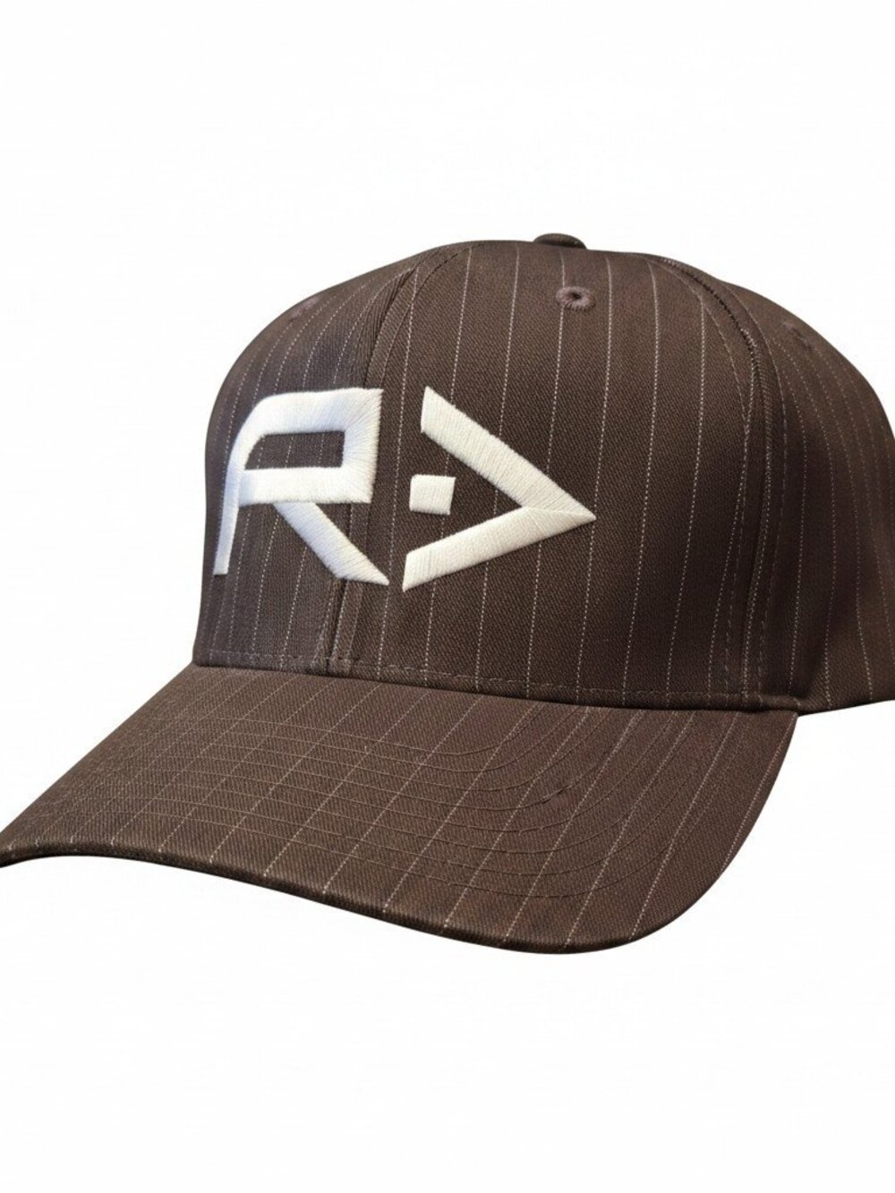 Rahfish Flexfit L/XL Cap Brown Pinstripe Hat
